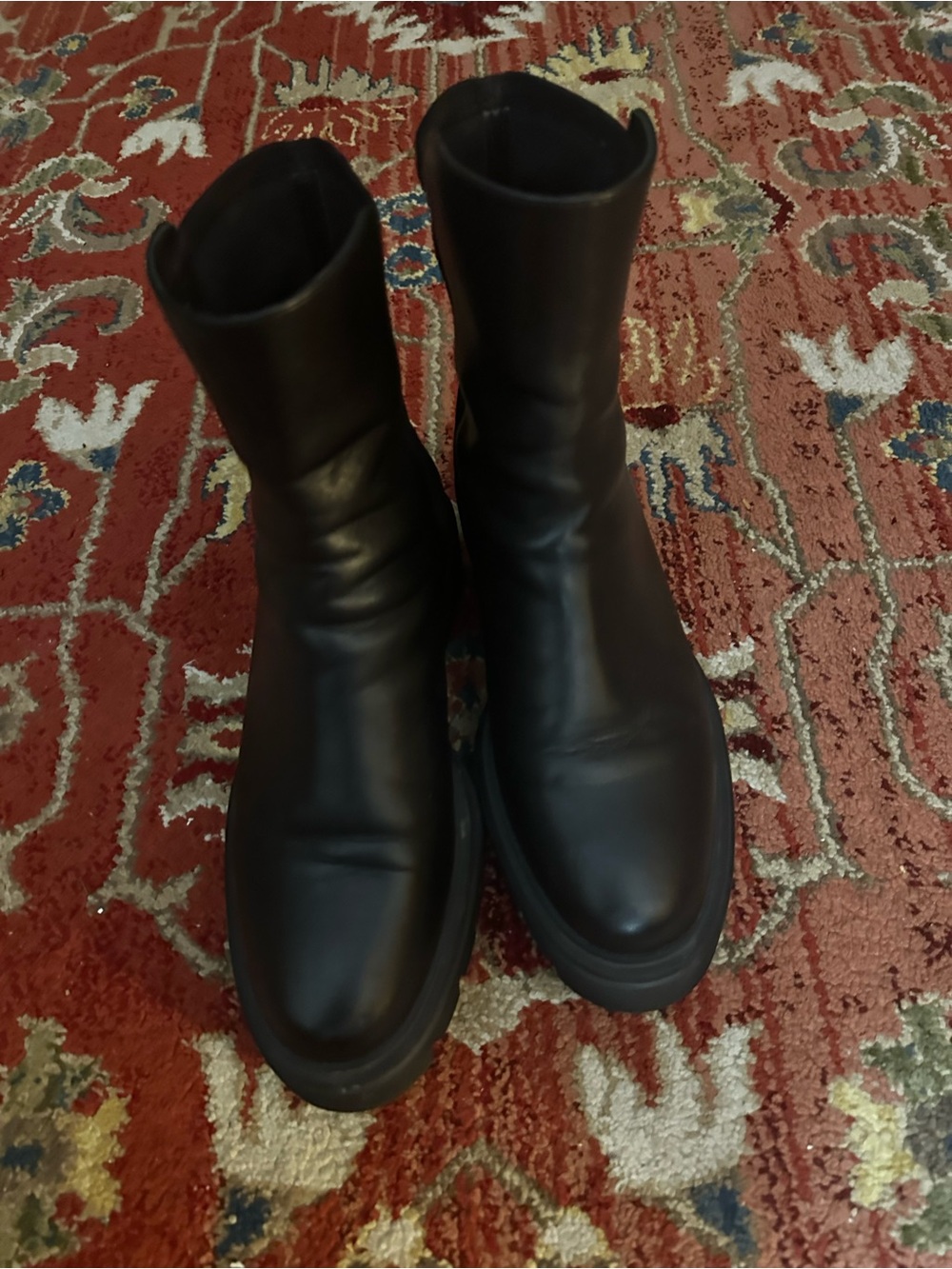 Women’s Black Leather Ankle Boots